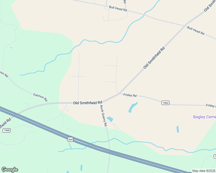 map of restaurants, bars, coffee shops, grocery stores, and more near 3661 Lori Ann Road in Bailey