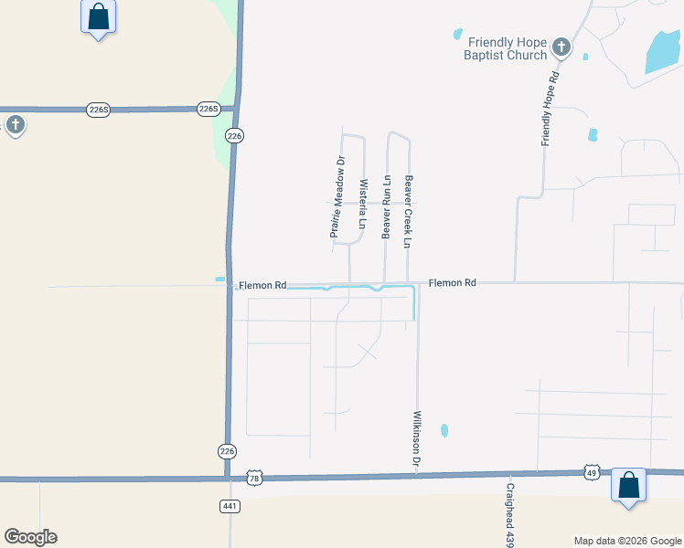 map of restaurants, bars, coffee shops, grocery stores, and more near 3700 Flemon Road in Jonesboro