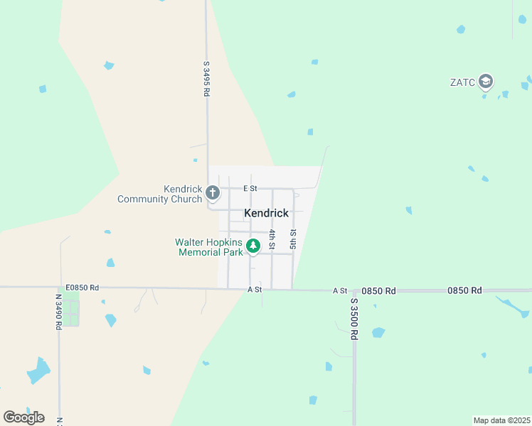 map of restaurants, bars, coffee shops, grocery stores, and more near in Kendrick