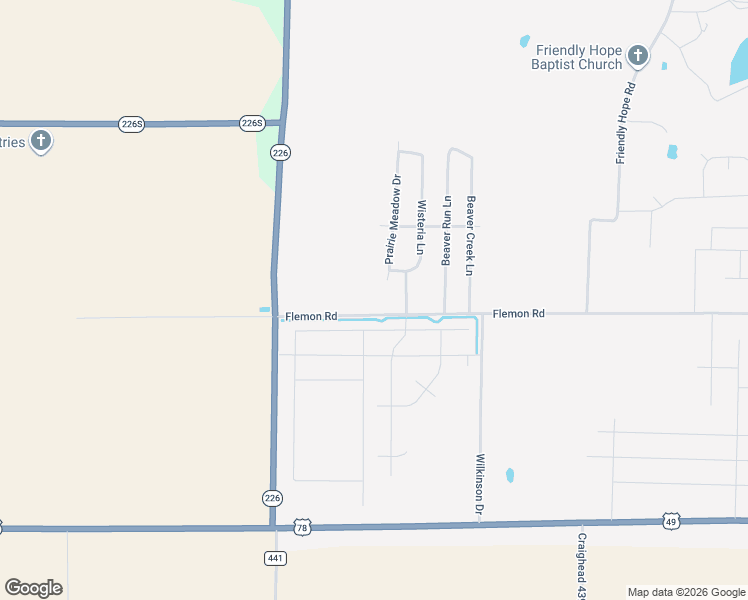map of restaurants, bars, coffee shops, grocery stores, and more near 3710 Flemon Road in Jonesboro