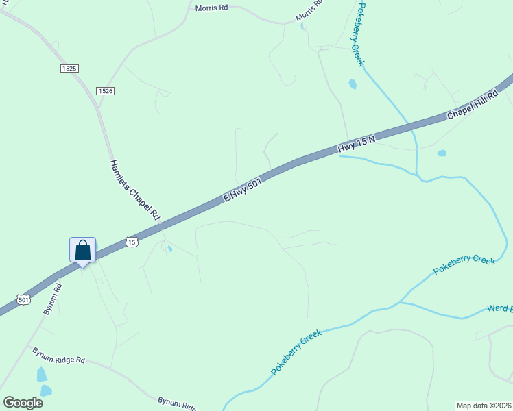map of restaurants, bars, coffee shops, grocery stores, and more near 6240 U.S. 15 in Pittsboro