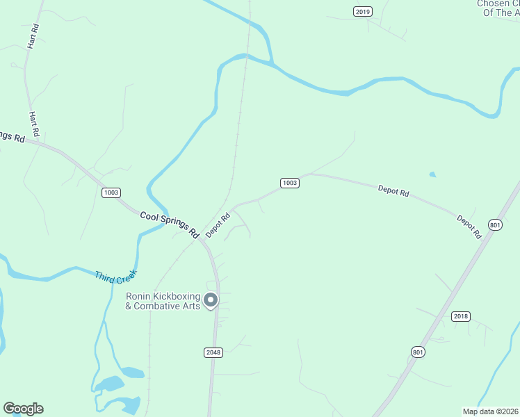 map of restaurants, bars, coffee shops, grocery stores, and more near 10445 Depot Road in Woodleaf