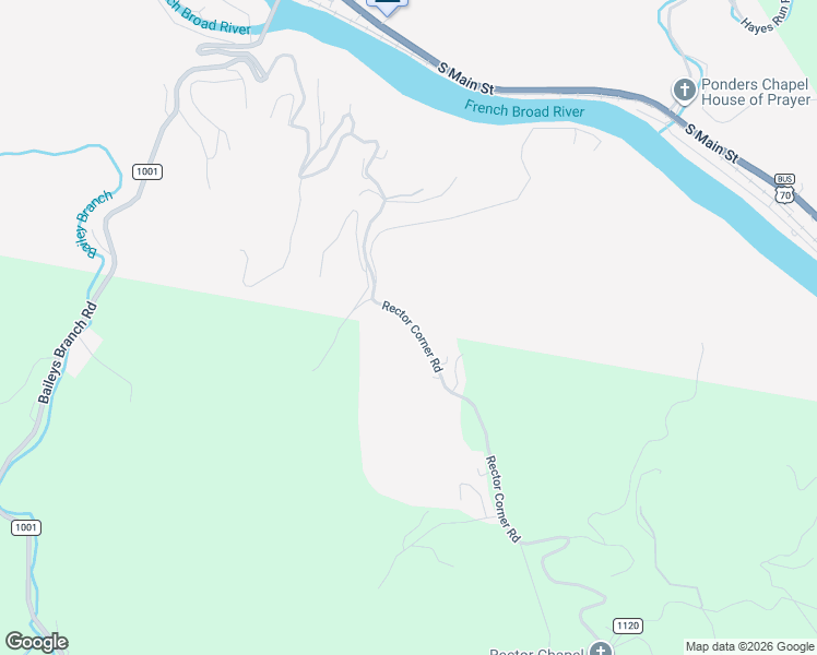 map of restaurants, bars, coffee shops, grocery stores, and more near 1126 Rector Corner Road in Marshall