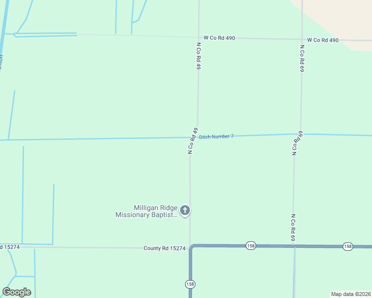 map of restaurants, bars, coffee shops, grocery stores, and more near 851 North Co Road 49 in Manila