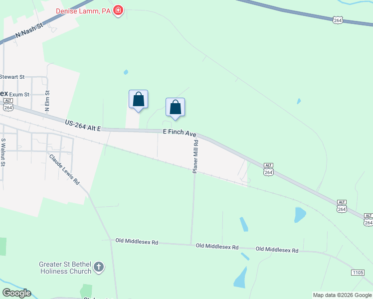 map of restaurants, bars, coffee shops, grocery stores, and more near 10445 East Finch Avenue in Middlesex