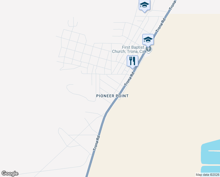 map of restaurants, bars, coffee shops, grocery stores, and more near 13819 Fremont Street in Searles Valley