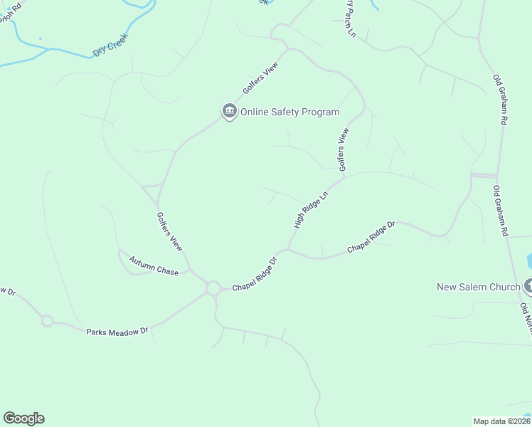 map of restaurants, bars, coffee shops, grocery stores, and more near 13 Blackhorn Court in Pittsboro