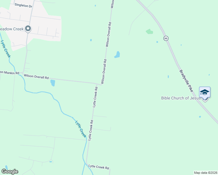 map of restaurants, bars, coffee shops, grocery stores, and more near 3319 Lytle Creek Road in Murfreesboro