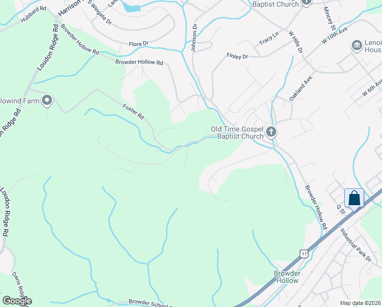 map of restaurants, bars, coffee shops, grocery stores, and more near 909 Foster Road in Lenoir City