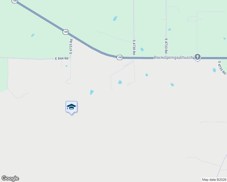map of restaurants, bars, coffee shops, grocery stores, and more near 84799 South 4728 Road in Stilwell
