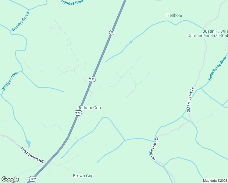map of restaurants, bars, coffee shops, grocery stores, and more near 228 Browns Gap Road in Crossville