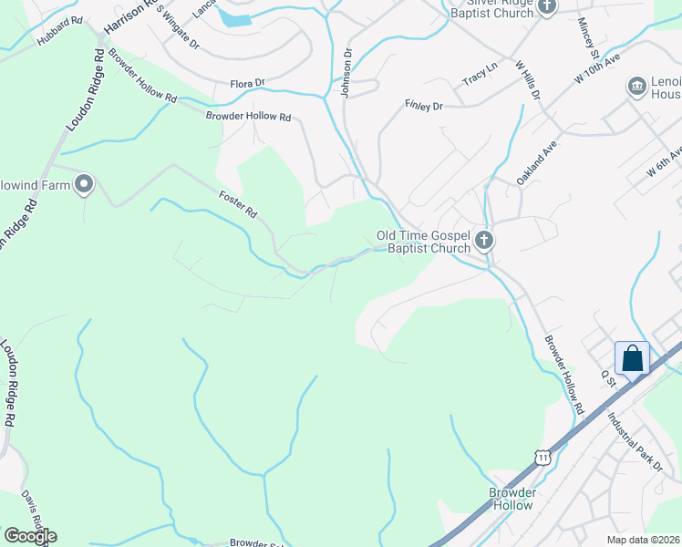 map of restaurants, bars, coffee shops, grocery stores, and more near 909 Foster Road in Lenoir City