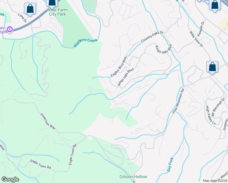 map of restaurants, bars, coffee shops, grocery stores, and more near 718 Nighthawk Way in Pigeon Forge