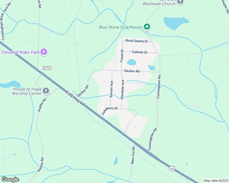 map of restaurants, bars, coffee shops, grocery stores, and more near 317 Sunset Avenue in Thomasville