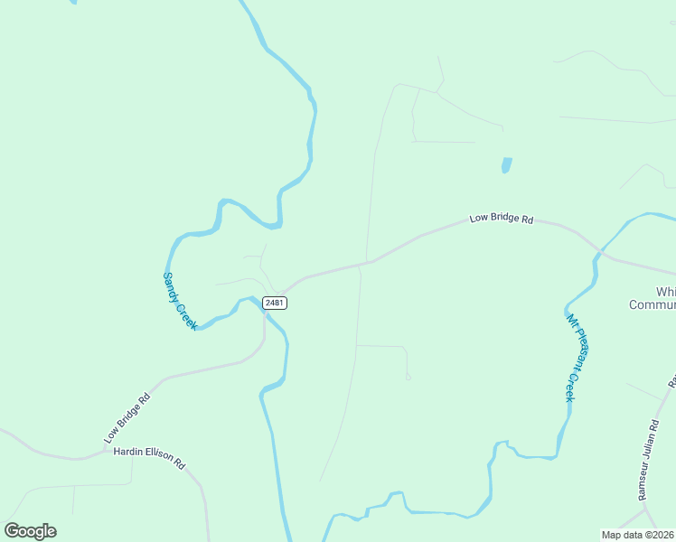 map of restaurants, bars, coffee shops, grocery stores, and more near 2541 Low Bridge Road in Liberty