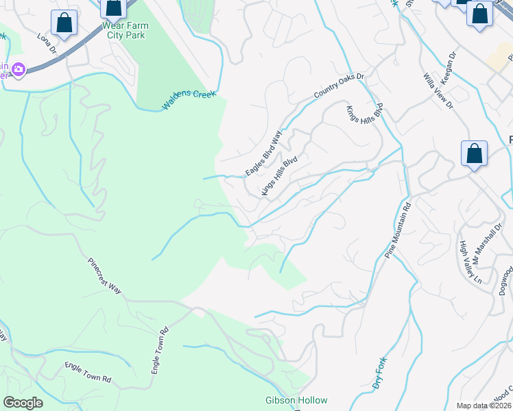 map of restaurants, bars, coffee shops, grocery stores, and more near 718 Nighthawk Way in Pigeon Forge