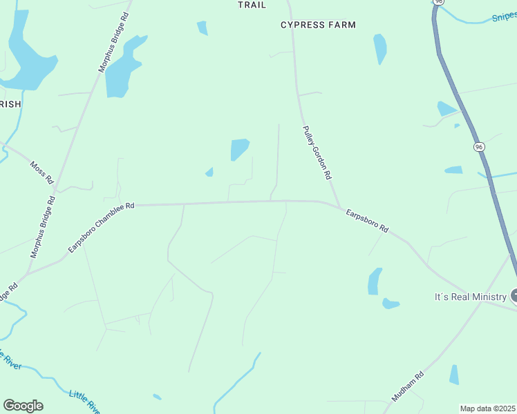 map of restaurants, bars, coffee shops, grocery stores, and more near 9720 Earpsboro Chamblee Road in Wendell