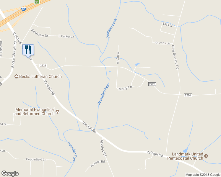 map of restaurants, bars, coffee shops, grocery stores, and more near 260 Marty Lane in Lexington