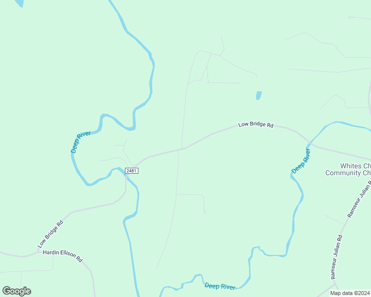 map of restaurants, bars, coffee shops, grocery stores, and more near Low Bridge Road in Franklinville