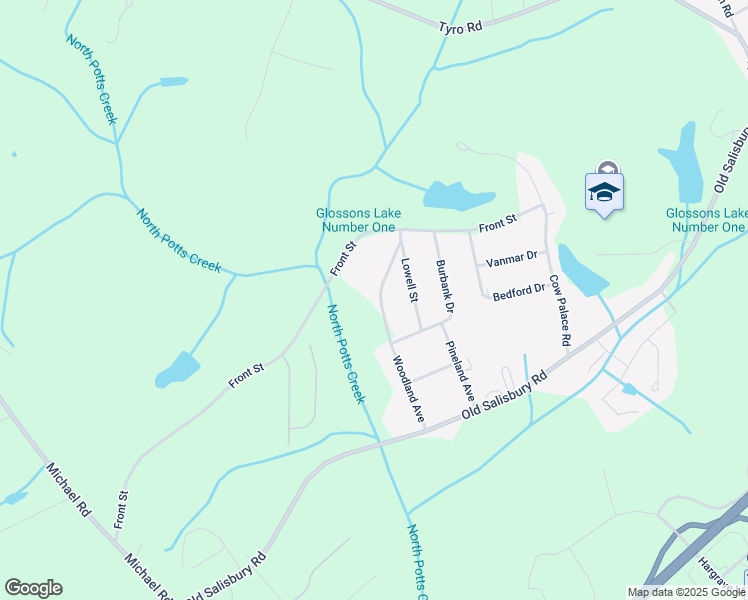 map of restaurants, bars, coffee shops, grocery stores, and more near 435 Woodland Avenue in Lexington