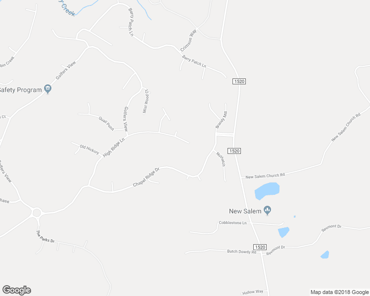 map of restaurants, bars, coffee shops, grocery stores, and more near 354 High Ridge Lane in Pittsboro