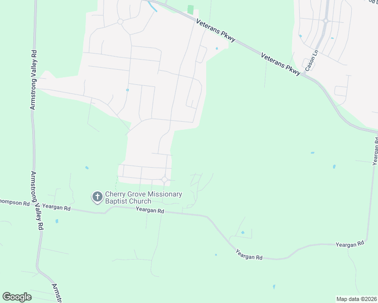 map of restaurants, bars, coffee shops, grocery stores, and more near 2864 Yeargan Road in Murfreesboro