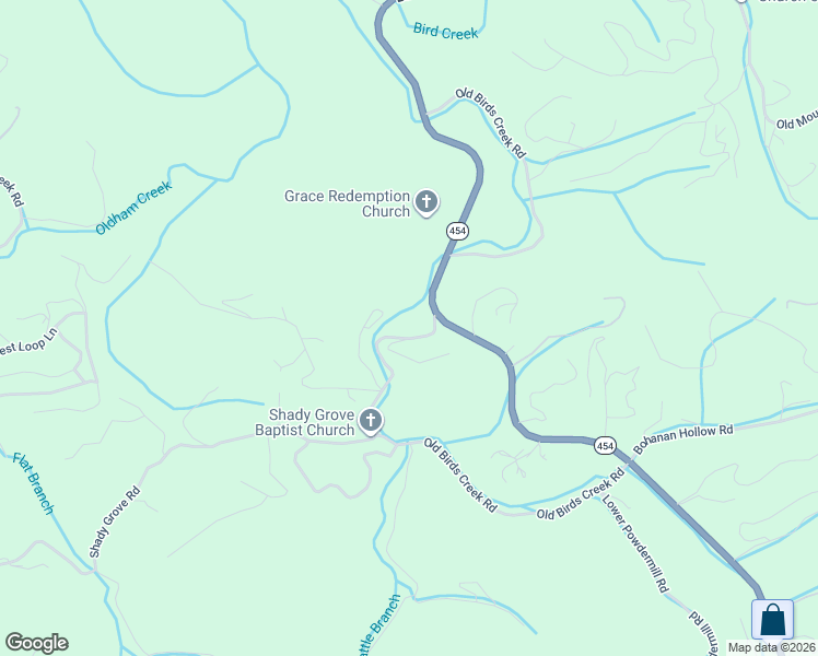 map of restaurants, bars, coffee shops, grocery stores, and more near 3620 Old Birds Creek Road in Sevierville