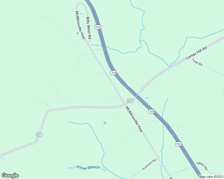 map of restaurants, bars, coffee shops, grocery stores, and more near 5602 McMinnville Hwy in Woodbury