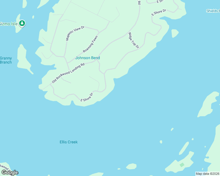 map of restaurants, bars, coffee shops, grocery stores, and more near 281 East Shore Drive in Rockwood