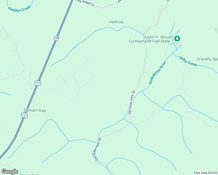 map of restaurants, bars, coffee shops, grocery stores, and more near 28 Old Highway Circle in Crossville