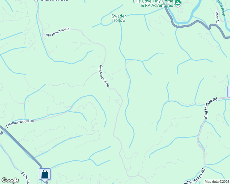 map of restaurants, bars, coffee shops, grocery stores, and more near 3613 Old Mountain Road in Sevierville