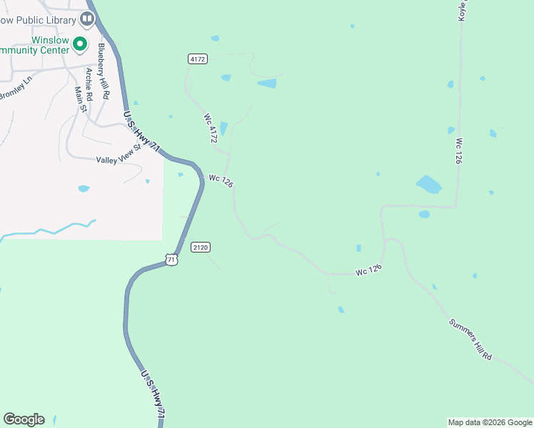 map of restaurants, bars, coffee shops, grocery stores, and more near 14586 Koyle Cemetery Road in Winslow