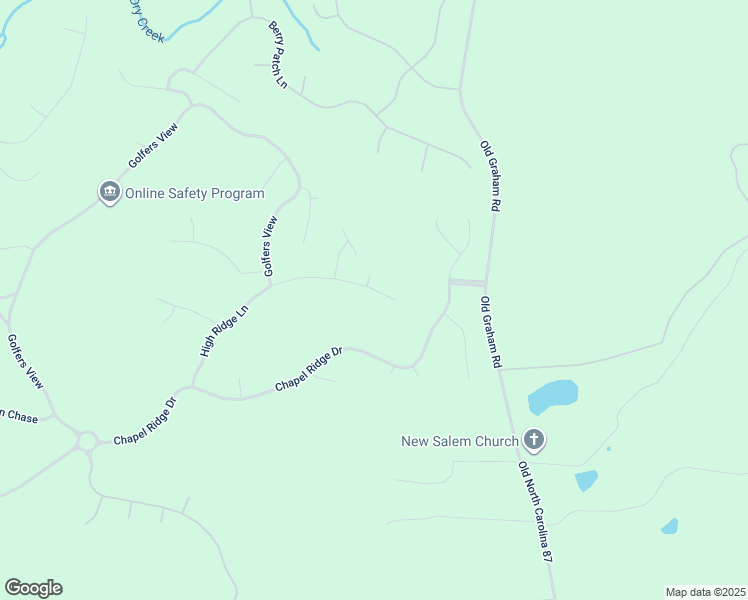 map of restaurants, bars, coffee shops, grocery stores, and more near 330 High Ridge Lane in Pittsboro