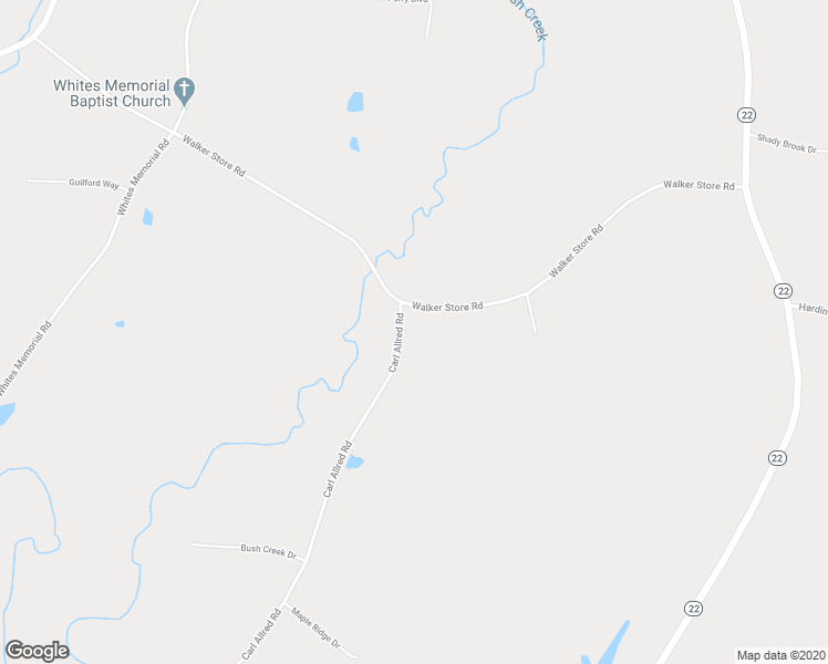 map of restaurants, bars, coffee shops, grocery stores, and more near 3624 Carl Allred Road in Franklinville