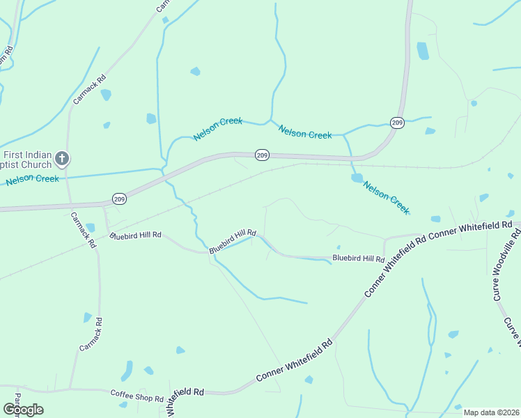 map of restaurants, bars, coffee shops, grocery stores, and more near 642 Bluebird Hill Road in Ripley