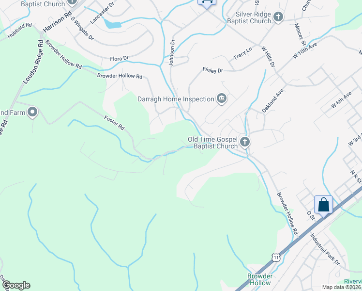 map of restaurants, bars, coffee shops, grocery stores, and more near 130 Foster Road in Lenoir City
