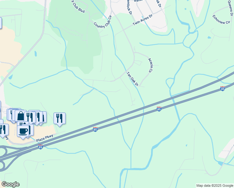 map of restaurants, bars, coffee shops, grocery stores, and more near 113 Trafalgar Drive in Lexington