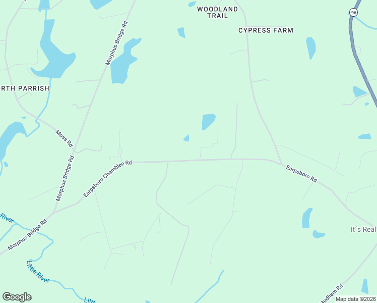 map of restaurants, bars, coffee shops, grocery stores, and more near 9621 Earpsboro Chamblee Road in Wendell