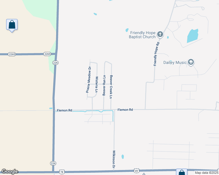 map of restaurants, bars, coffee shops, grocery stores, and more near 6029 Beaver Creek Lane in Jonesboro