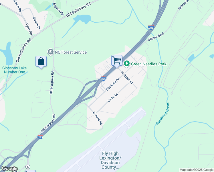 map of restaurants, bars, coffee shops, grocery stores, and more near 214 Octa Street in Lexington