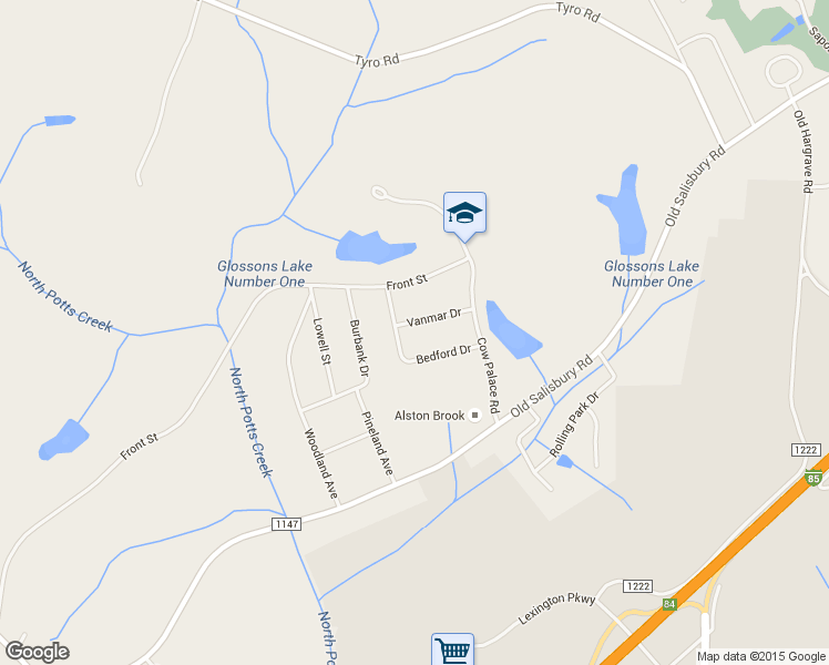 map of restaurants, bars, coffee shops, grocery stores, and more near 241 Vanmar Drive in Lexington