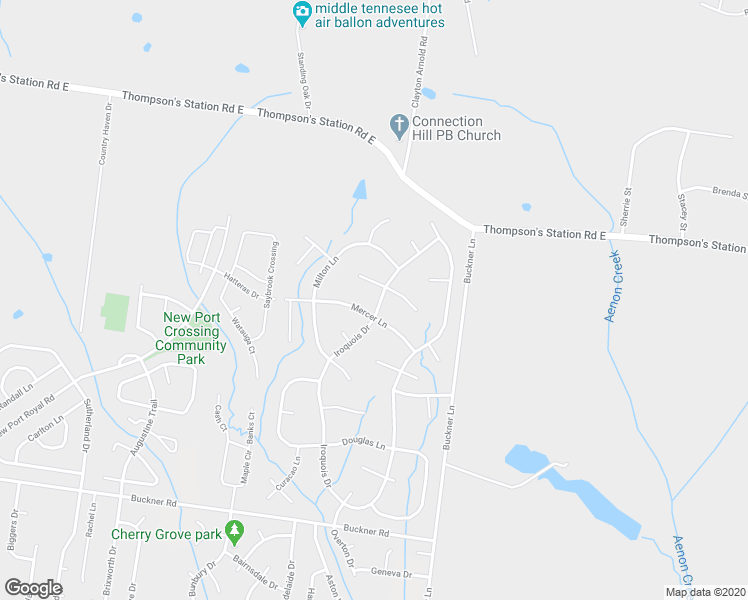 map of restaurants, bars, coffee shops, grocery stores, and more near 2994 Iroquois Drive in Thompson's Station