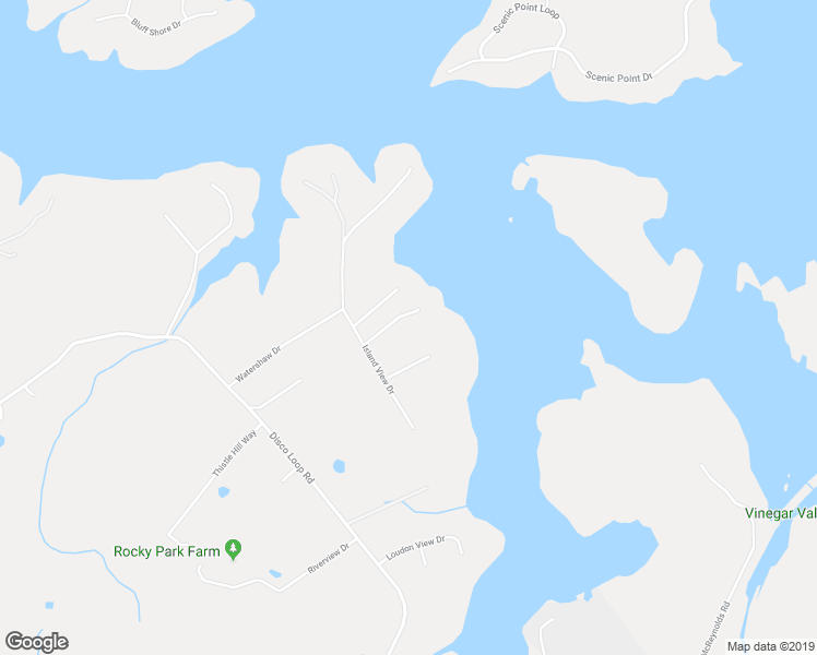 map of restaurants, bars, coffee shops, grocery stores, and more near 576 Island View Drive in Friendsville