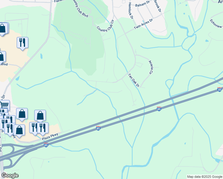 map of restaurants, bars, coffee shops, grocery stores, and more near 108 Trafalgar Drive in Lexington