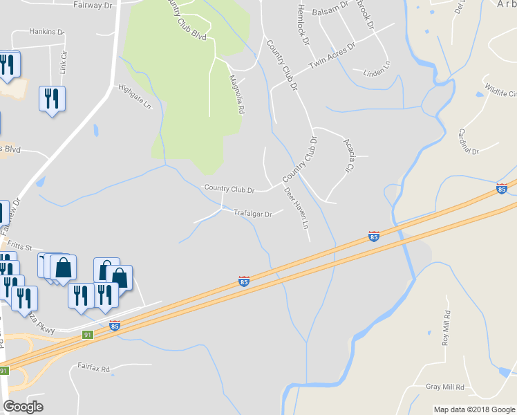 map of restaurants, bars, coffee shops, grocery stores, and more near 108 Trafalgar Drive in Lexington