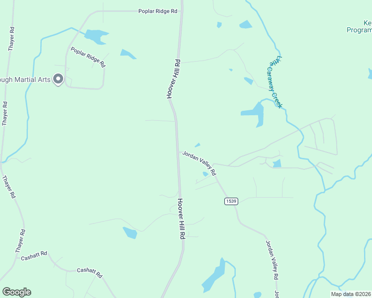 map of restaurants, bars, coffee shops, grocery stores, and more near 5126 Jordan Valley Road in Trinity