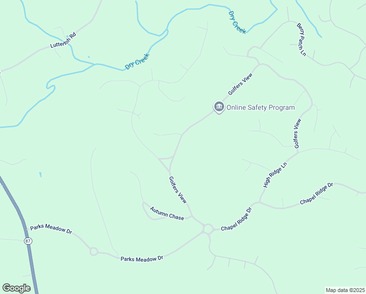 map of restaurants, bars, coffee shops, grocery stores, and more near 1081 Golfers View in Pittsboro