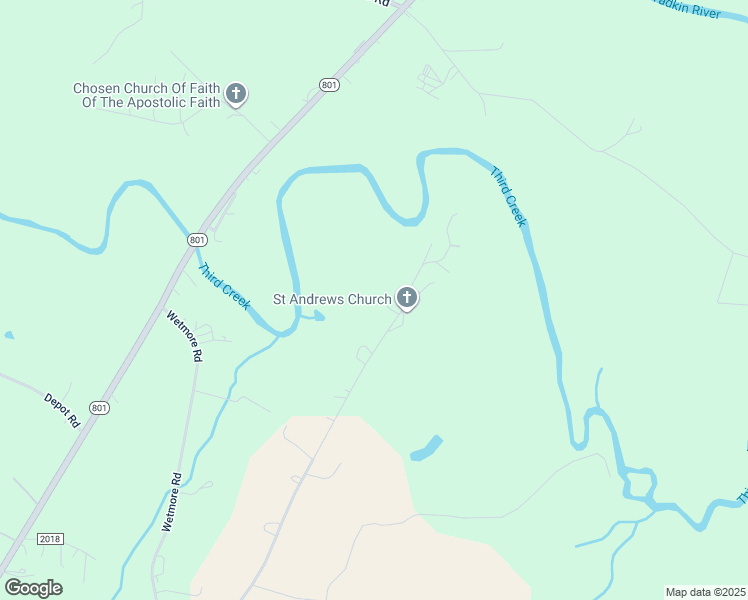map of restaurants, bars, coffee shops, grocery stores, and more near 1180 Saint Andrews Church Road in Woodleaf