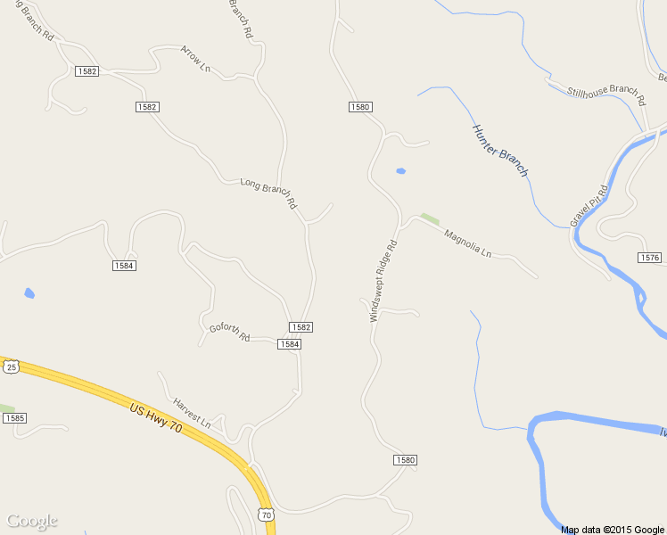 map of restaurants, bars, coffee shops, grocery stores, and more near 2057 Long Branch Road in Marshall