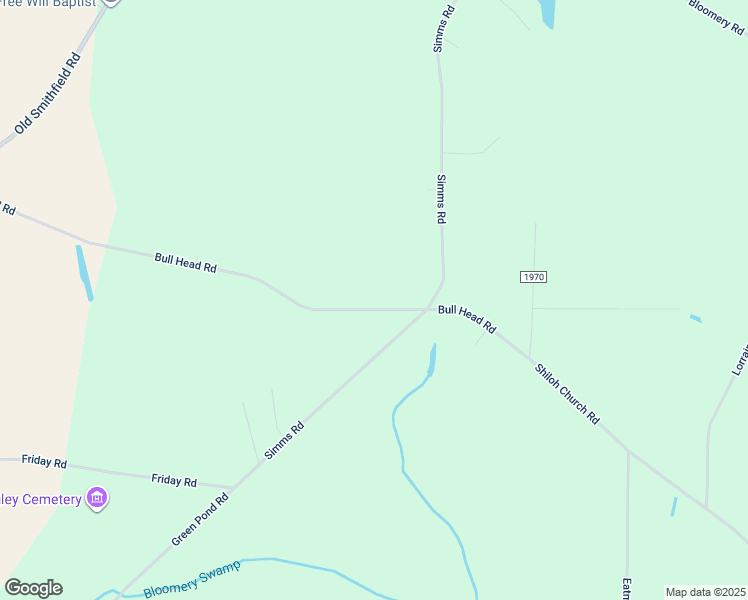 map of restaurants, bars, coffee shops, grocery stores, and more near 2050 Bull Head Road in Bailey